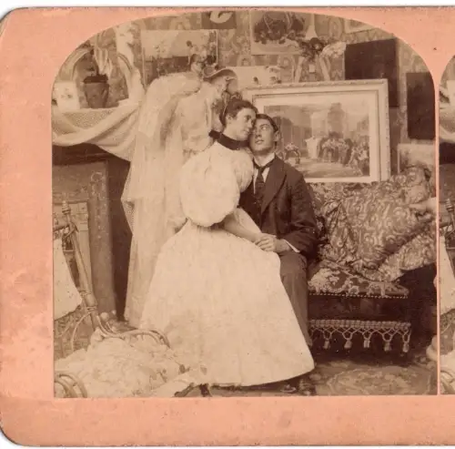 Coffret visionneuse stéréoscopique avec stéréo Spirite