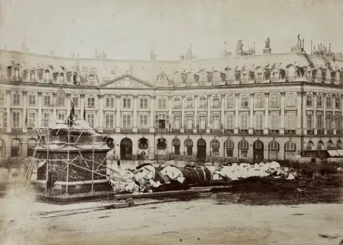 Colonne de la Place Vendôme, Ruines de la commune de Paris Paul LOUBERE c.1871