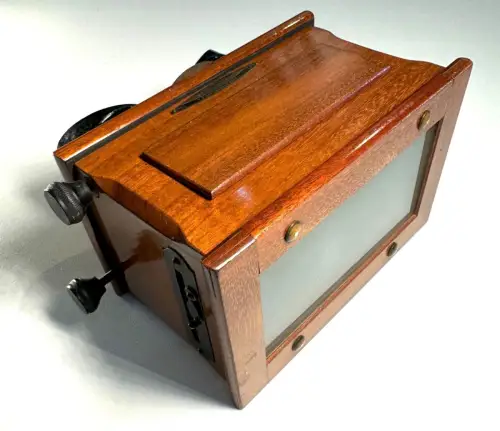 Visionneuse stéréoscopique acajou Unis France