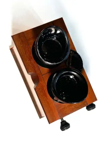 Visionneuse stéréoscopique acajou Unis France