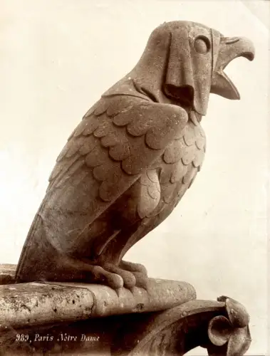 Léopold MERCIER, Chimère de Notre-Dame de Paris c.1890