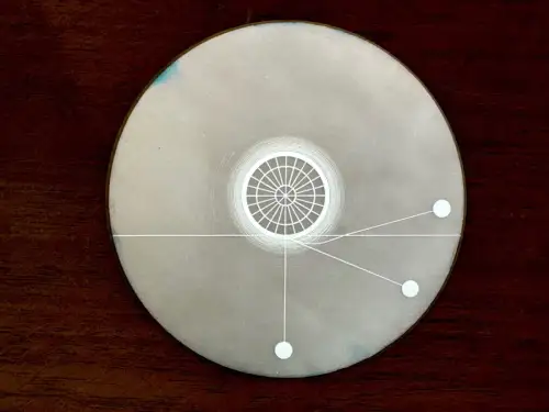 Astronomie, la réfraction, plaque pour Lanterne Magique c.1880