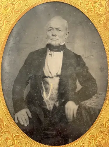 Grand Union Case en relief S.Peck & Co, Ambrotype 1/2 plaque  c.1860