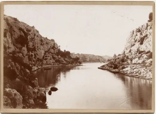 Les Calanques de Marseille d'Adolphe LEZER  Tirage albuminé signé