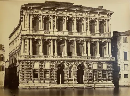 Carlo NAYA, Casa Pesaro, Venise, Italie c. 1880 Tirage Albuminé Vintage