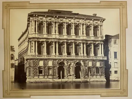 Carlo NAYA, Casa Pesaro, Venise, Italie c. 1880 Tirage Albuminé Vintage