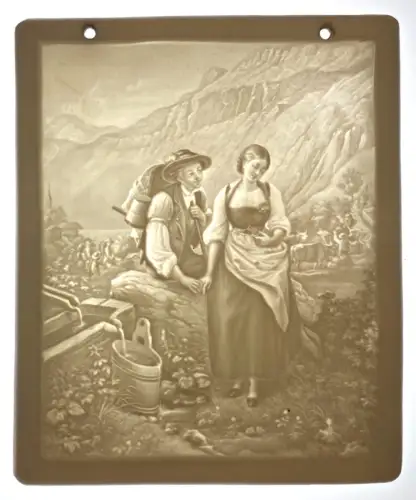 Lithophanie "Les amoureux"