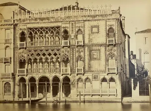 Carlo NAYA, Ca d'Oro, Venise, Italie c. 1880 Tirage Albuminé d'époque