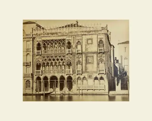Carlo NAYA, Ca d'Oro, Venise, Italie c. 1880 Tirage Albuminé d'époque