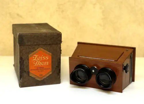 Visionneuse stéréoscopique Zeiss Ikon circa 1920 dans son coffret d'origine