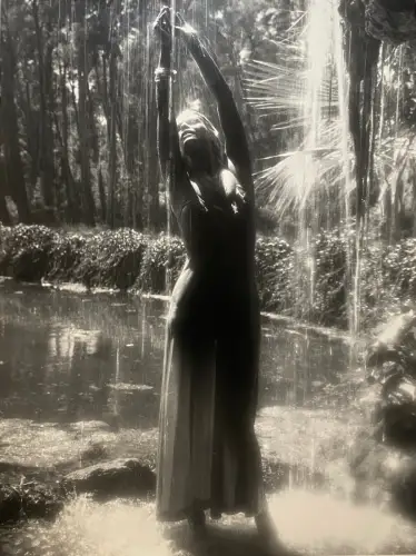 Gerd KREUTSCHMANN (1920-1988) "Shower" Photographie Vintage