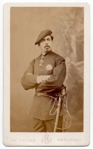 Don Carlos - Charles VII  CDV par Le Jeune c.1875