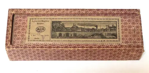 Wooden Box of 12 Magic Lantern Slides – Ernst Plank  Circa 1870