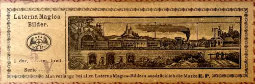 Wooden Box of 12 Magic Lantern Slides – Ernst Plank  Circa 1870