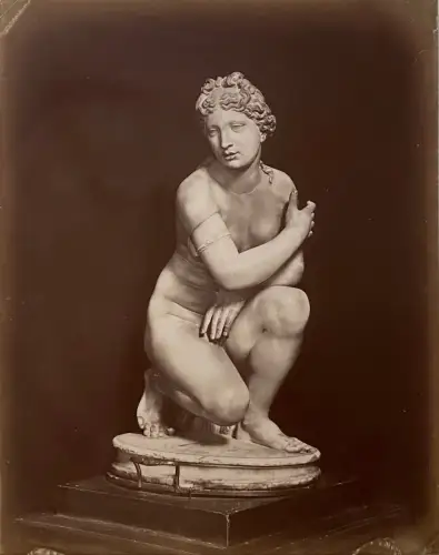 Photographie Vintage - Giacomo Brogi-  "Venus anadyomène" - Florence c 1880
