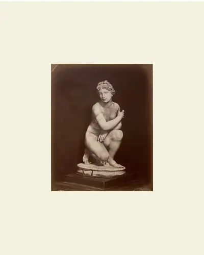 Photographie Vintage - Giacomo Brogi-  "Venus anadyomène" - Florence c 1880