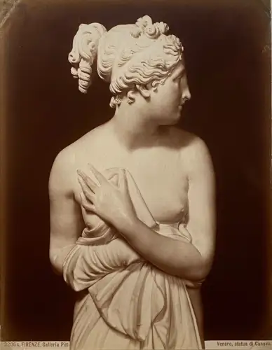 Vintage Photography - Giacomo Brogi- "Venus" - Palais Pitti, Florence c 1880