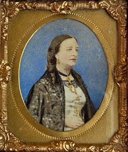 Portrait of a Woman – Hand-Coloured Photograph – Union Case Circa 1890