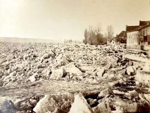 Vintage Photography - Albumen Print “Ice Field of the Loire” – DELPHIN Circa 1880