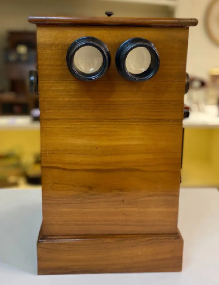 Stereoscopy  Borne stéréo de table avec 50 cartes H.C White&Co UK & USA c. 1903 1