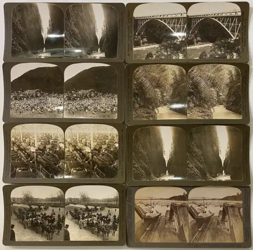 Stereoscopy  Borne stéréo de table avec 50 cartes H.C White&Co UK & USA c. 1903