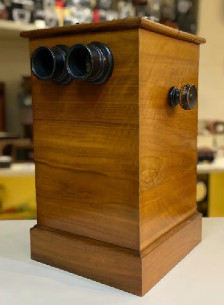 Stereoscopy  Borne stéréo de table avec 50 cartes H.C White&Co UK & USA c. 1903 2