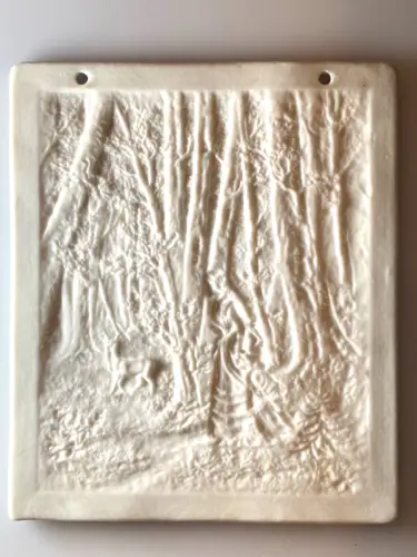 Lithophanie La Belle et la biche