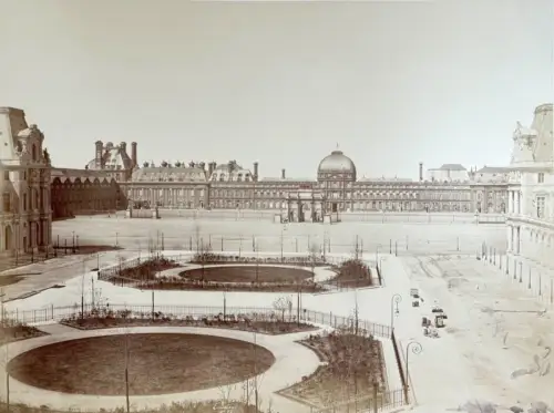 Edouard BALDUS (1813-1889), Palais des Tuileries, signé, c. 1860 Tirage albuminé