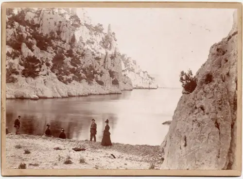Les Calanques de Marseille d'Adolphe LEZER  Tirage albuminé signé