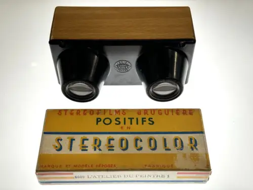 "L'Atelier du Peintre" Coffret de 6 nus stéréo et visionneuse