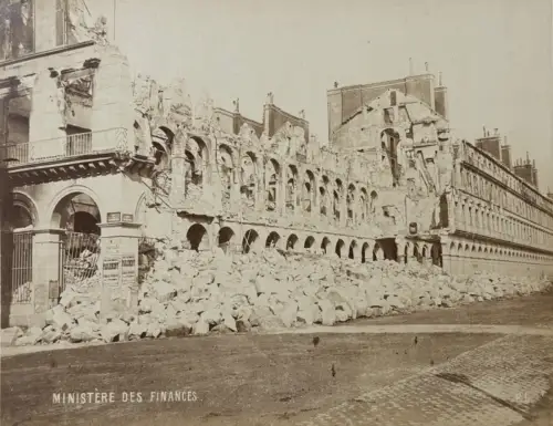 Ministère des Finances, Ruines de la commune de Paris Paul LOUBERE circa 1871