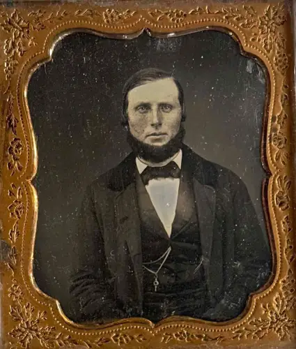 Daguerréotype, Portrait d'un homme par Meade Brothers c.1855