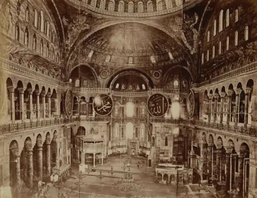 Felix BONFILS  "Sainte-Sophie, Constantinople"  circa 1875 Tirage albuminé