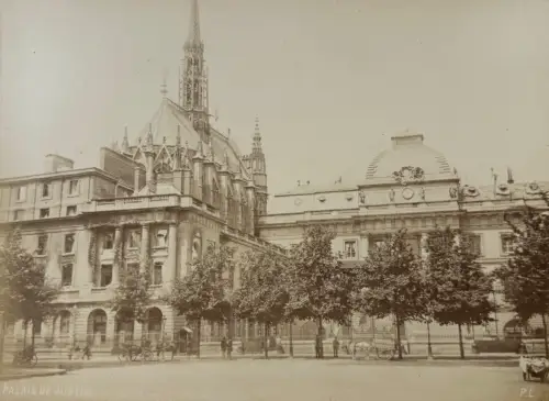 Palais de Justice, Ruines de la commune de Paris Paul LOUBERE circa 1871