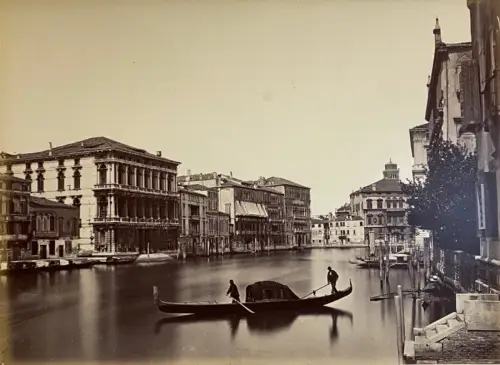 Carlo NAYA, Grand Canal, Venise, Italie c. 1880 Tirage albuminé d'époque