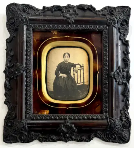 Daguerréotype Portrait de Femme Cadre Napoléon III circa 1850