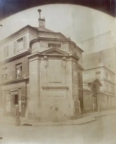 Eugène ATGET (1857-1927) Fontaine des Haudriettes, Paris c.1898 Tirage d'époque