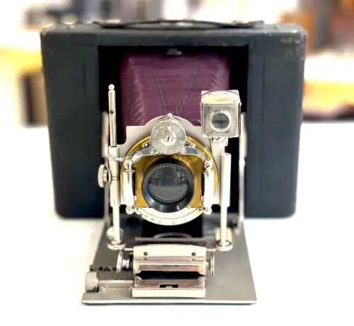Chambre de voyage objectif Roussel circa 1910 Vintage Camera