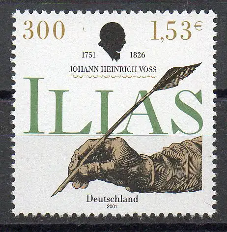 Bund BRD Jahr 2001 Michel Nummer 2170 Postfrisch 