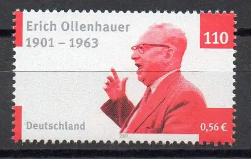 Bund BRD Jahr 2001 Michel Nummer 2174 Postfrisch 