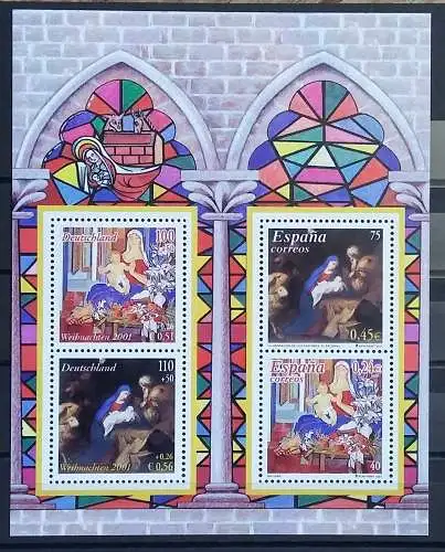 Bund BRD Jahr 2001 Michel Nummer Block 56 Postfrisch 