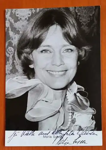 Maria Schell, Orginal Signiert 15x10