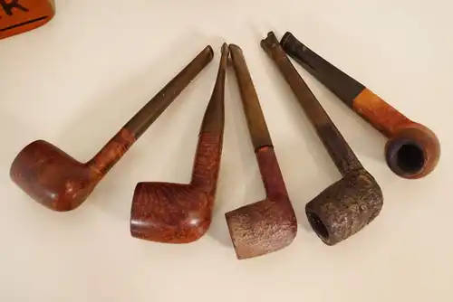 Dänischer PFEIFENSTÄNDER & Tabakdose TEAK Söwe KonstT Oldenkoff Midcentury 60er