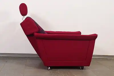 Fauteuil Sessel Loungechair | Liegefunktion | Kopfstütze | Rot 60er SIXTIES #1