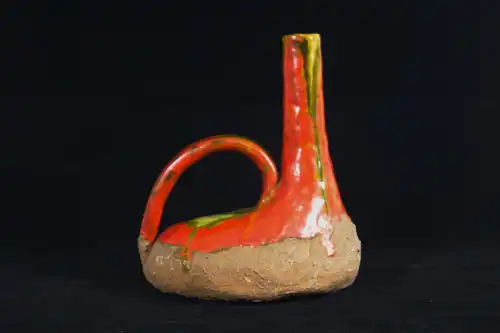 Tischvase MARIONI Tablevase Lava Orange Keramikvase 60er Ceramic Midcentury