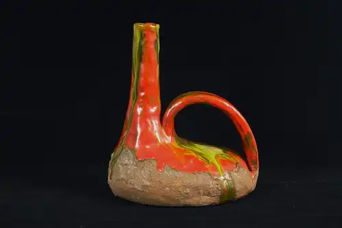 Tischvase MARIONI Tablevase Lava Orange Keramikvase 60er Ceramic Midcentury