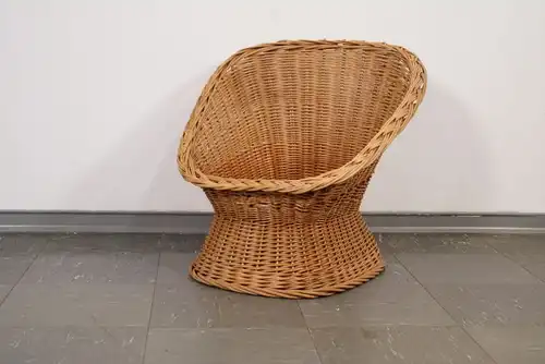 HOLLÄNDISCHER KINDER BASKET CHAIR WICKER CHAIR KORBSTUHL MIDCENTURY 60ER