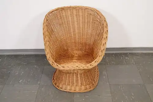 HOLLÄNDISCHER KINDER BASKET CHAIR WICKER CHAIR KORBSTUHL MIDCENTURY 60ER