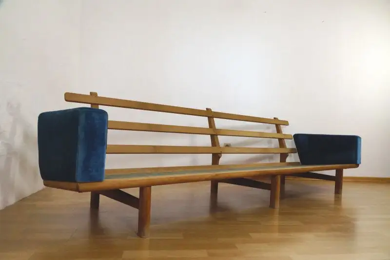 GETAMA 4-SITZER SOFA VON HANS JØRGEN WEGNER IN EICHE Modell 236/4 5