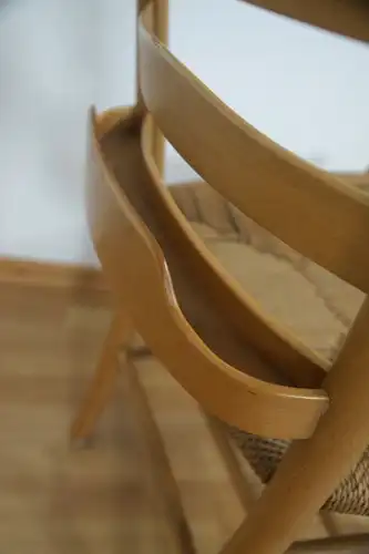 Kirchenstuhl Stuhl von Kaare Klint für Fritz Hansen, Dänemark mit Papercord | 88x vorhanden